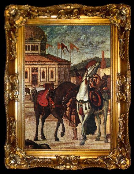 framed  CARPACCIO, Vittore Triumph of St George (detail) dsf, ta009-2